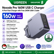 UGREEN Nexode Pro 160W USB C Charger, 4-Port PD 3.1 GaN Compact Fast PPS Wall Charger for MacBook Pr