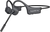 MASTJUST Bone Conduction Headphones with Mic Bluetooth 5.2 Open Ear Headphones with Boom Mic Wireles