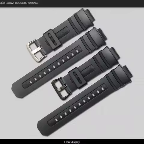 Band for Casio G-Shock AWG-M100 AW-590 AW-591 G-7700 series Men Watch Band Chain 16mm Silicone Watch