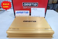 เพาเวอร์แอมป์ CLASS D พาเวอแอมคลาสดี Gratia GT-1000.1 2000w งานแบรนเกรดดี ขับลำโพงซับ 10/12นิ้ว เพาเวอร์แอมป์รถยนต์ ซับเสียงเบส  power CLASS D 2ch