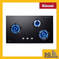 RB-93UG Rinnai 3 Burner Glass Hob Hyper Burner Series