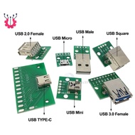 MINI MICRO USB to DIP 2.54mm USB Plug Converter Board -