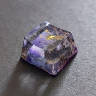 Custom Artisan Purple Galaxy Keycap (OEM) for RGB Cherry MX Gaming Mechanical Keyboards (Escape 1U)