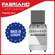 Fabriano Gas Range - F6TS40G2-SSW 60cm, 4 Gas Burners + Gas Oven