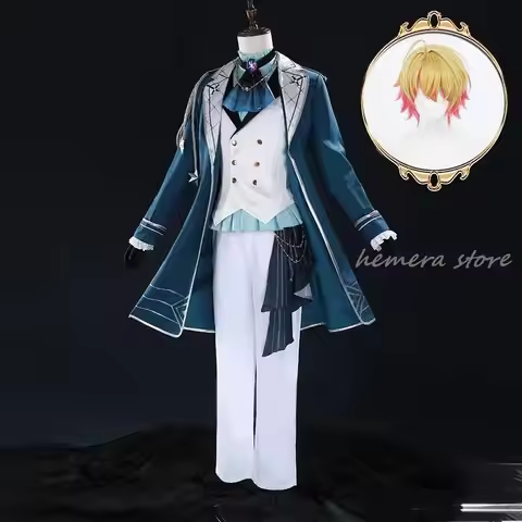 Anime Oshi No Ko STAR T RAIN Aqua Aquamarine Hoshino Cosplay Costume Uniform Wig Trench Pants B-Koma
