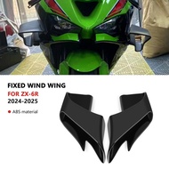 For ZX6R 2025 ZX-6R 2024 zx6r 636 2024 ZX636 2025 Motorcycle Downforce Naked Side Spoilers Winglet A