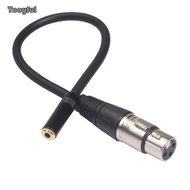 [Tooyful] 3.5mm/RCA to XLR Audio Cable Wire for Microphone Amplifier Speaker 30cm/0.98ft