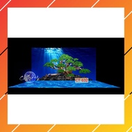 3d painting. stickers for aquariums, arowana fish tanks (back painting)