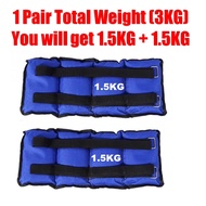 CS Mall : 1KG 2KG 3KG 4KG 5KG 6KG Adjustable Ankle Weights Pair Wrist Band Arm Leg Running Exercises
