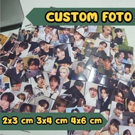 Custom Photo Size 2x3 3x4 4x6 cm Photo Kpop Animebebas Personal Thailand Freebies