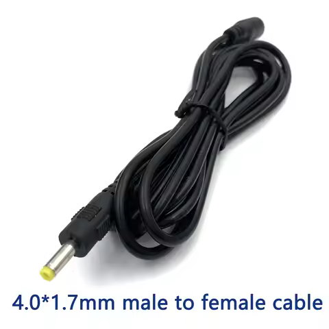 1pcs Power supply DC 4.0mm x 1.7mm Female to 4.0mm x 1.7mm Male Plug Cable adapter extension cord 2M