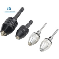 4PCS Drill Chuck Quick Change Adapter Mini 3-Jaw Drill Chuck Screwdriver Adapter Electric Drill Conv