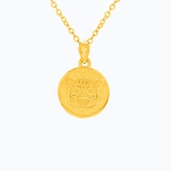 Zodiac Horse Coin Pendant in 999 Pure Gold