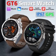 New GT6 Pro Smart Watch Men Woman GPS Tracker Compass 1.5inch AMOLED Screen Waterproof BT Call Sport