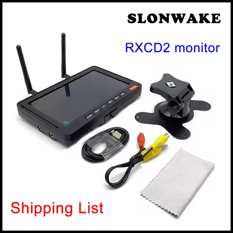 SLONWAKE FPV 56CH 7 inch Receiving display screen Built in dual RF module 1024*600px 600cd/m² With D