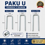 3.2mm stainless steel U-nail, strong, durable, size 3cmx6cm, 3cmx8cm, 3cmx10cm stainless steel screw