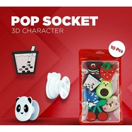3D CHARACTER POP SOCKET 1 PCS (1 SET @ 10 PCS)