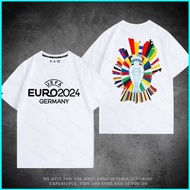 【YB3】 UEFA Euro 2024 European Football Championship Delaunay Cup 3D summer T-shirt Anime Short Sleev