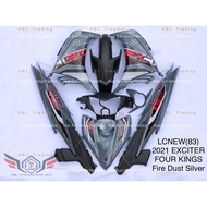 YAMAHA 135LC Exciter 2021 V2 V3 V4 V5 V6 Body Cover Set Color Parts Tanam Sticker LC Coverset LC135 