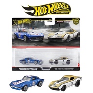 Hot Wheels 2 Pack Custom Corvette Stingray Coupe Vs 69 Copo Corvette