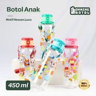 480ml drinking water bottle / Children's drinking water bottle with straw and rope 480ml BPA FREE TS
