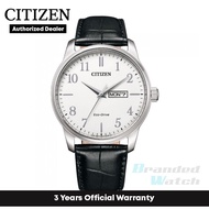 [Official Warranty] Citizen BM8550-14A Men's Eco-Drive White Dial Leather Strap Watch