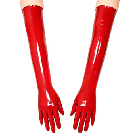 Red Long Gloves Evening Party Cosplay Costume Opera Gloves