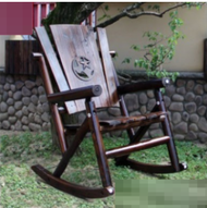114x73x52cm SPRING Rocking 1-SEATED SWINGs rock WOODEN FOR OUTDOOR & GARDEN BROWN furniture chair th