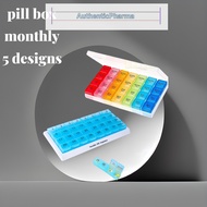 31 Days Monthly Pill Organizer | 1 Month Medicine Tablet Storage Box | Daily Vitamin Supplement Hold