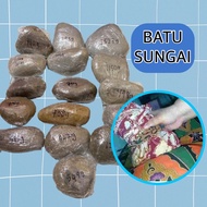 Batu Sungai Tungku Batu Sungai 100% Asli / Buang Angin Sakit Sendi Kebas