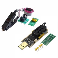Paket komplit Alat Flash bios IC CH341 CH341A USB Programmer Flasher Bios Eprom Plus soket jepit 200