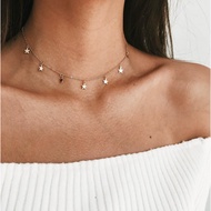 7 Lucky Star Necklace Multi Star Necklace Fashion Rockstar Necklace