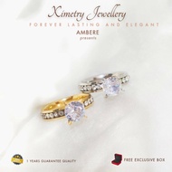 Cincin Titanium Full Zircon High Quality Cincin Ambere Free Exclusive Box Anti Karat Tahan Lama Anti