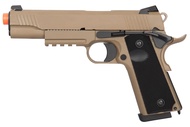 M1911 CQB Tactical Gas Blowback GBB Airsoft Pistol - TAN