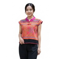 Red Hand-Embroidered Hmong Clothes Original Work Beautiful Pattern Add Chinese New Year