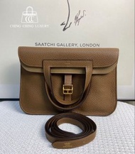 🌈Hermes🧡Halzan 25🧡栗子色金扣🌈99新🌟有盒🧡Halzan31🌟halzan🌟愛馬仕🌟