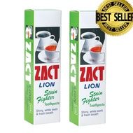 ZACTยาสีฟันขจัดคราบ แซคท์ สูตรสำหรับผู้ดื่มกาแฟ และชา (กล่องสีเขียว)160 กรัม 2 กล่อง ZACT Toothpaste