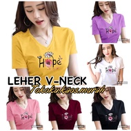 TOP V-NECKWanita 100 thousand get 6 pieces Hope flower