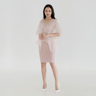 Aura Label - Giselle Pink organza TOP - blouse organza Women Pink - blouse korea (TOP ONLY Does Not INCLUDE INNER INNER)