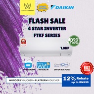Daikin R32 Standard 4 Stars Inverter FTKF Series 1.0HP-2.5HP FTKF25C / FTKF35C / FTKF50C / FTKF71C
