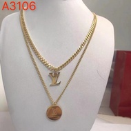 Gold Necklace Accessories Jewelry Multilayer Necklace for Women Chain Necklace