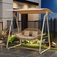Outdoor swing chair garden swing home hanging chair balcony hammock courtyard double swing chair out