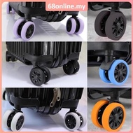 [Johor Seller] Universal Suitcase Wheels Protection Cover Luggage Wheel Reduce Noise Elastic Silicone Office Chair Luggage Wheels Cover Silicone Travel Suitcase protector Casters Wheels Guard Cover