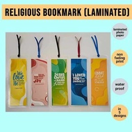 Bible Verse Bookmark Laminated Type in 5 Designs