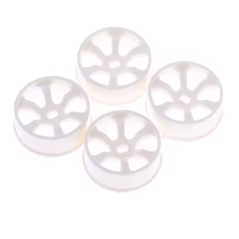 4pcs White Wheel Rims RC Accessories for WLtoys K969 K989 P929 1/28 Rally Model Cars