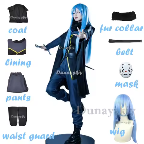 Rimuru Tempest Cosplay Anime That Time I Got Reincarnated As A Slime Costume Halloween Uniform Trenc