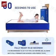 HS HDB Super Single/Single/Queen/King Size Latex Mattress Spring Mattress With 20cm Pocket Anti-Mite