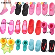 OPTIMISTI Doll Shoes Colorful Plastic Female High Heels Shoes