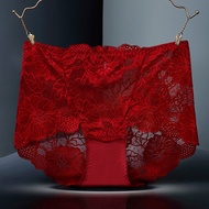 ELES Cao Cấp Quần Lót Ren Gợi Cảm Cho Nữ Rỗng Mềm Thoáng Khí Quần Đùi Nữ Plus Size Quần Lót Nữ Quần