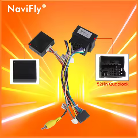 Car Radio 52/40 PIN Cable Canbus BOX Accessories For VW Skoda Octavia Golf 5 6 Passat B6 B7 Polo Jet